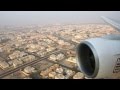 Emirates Sunset Landing In Dubai With A B777-200 (October 2nd, 2011)