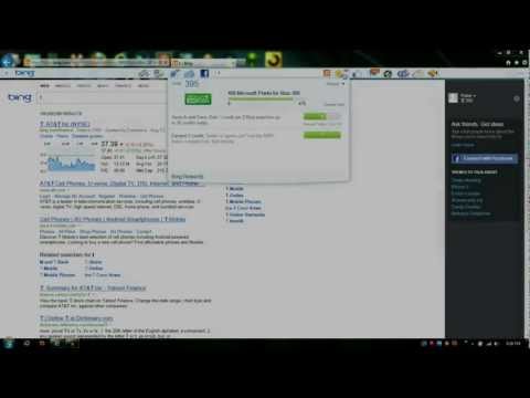 how to get microsoft points from bing