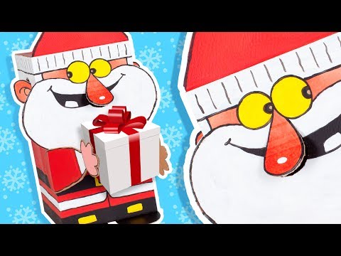 DIY Cardboard Santa