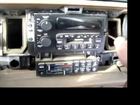 How to remove a radio from a 95 buick lesabre part 2
