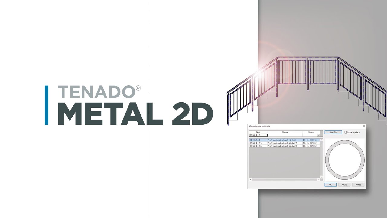 TENADO METAL 2D | Moduł balustrad