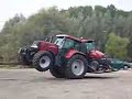 Farm Tractor CASE TRAKTOR in action used tractors show Farm Tractor CASE TRAKTOR in action used tractors show