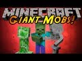 Minecraft Mod Showcase : GIANT MOBS!