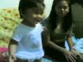 baby doing the eensie weensie spider with cousin mikee-10022009