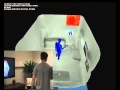 Augmenting Indoor Spaces Using Interactive Environment-aware Handheld Projectors