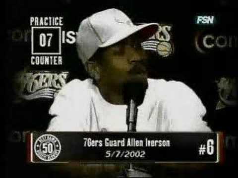 Allen Iverson talks about PRACTICE.
