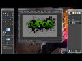 How to make a splatter graffiti effect in GIMP (HD) - YouTube