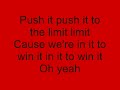 Push It To The Limit With Lyrics Push It To The Limit With Lyrics