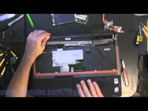 how to disassemble a gateway t-series laptop