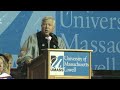 Patriots Owner Robert Kraft Introduces Roger Goodell @ UMass Lowell Commencement