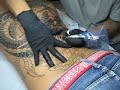 Checking on Erik 3 hours into the Tattoo of the Dragons Head