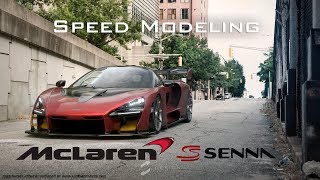 3D Timelapse - McLaren Senna Speed Modeling Autode