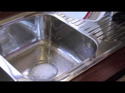 how to clean a smelly sink