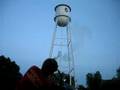 canister bomb at water tower