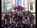 cuatre de vuit amb agulla castellers de barcelona