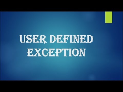 how to define user defined exceptions in java