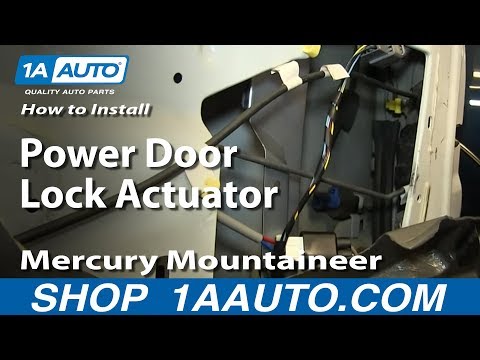 How To Install Replace Power Door Lock Actuator 2002-05 Mercury Mountaineer Ford Explorer