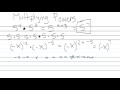 Exponent Unit Section 3 - Multiplying Powers