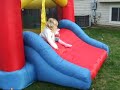 Liza and her new bounce house Liza and her new bounce house