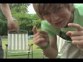 Cade and Adam in Matt's Lush Garden