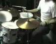 Edu Ostos playing drums in A.K.O.D.
