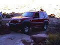 Jeep Liberty on the Moab Rim trail