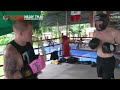 Pro MMA sparring w/Ultimate Fighter Junie Browning @ Tiger Muay Thai