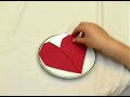 napkin folding techniques : the heart fold: napkin folding techniques
