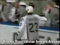 Aleksandrs Nizivijs scores the first goal in KHL history
