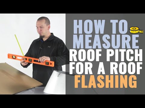 how to measure pitch of a roof