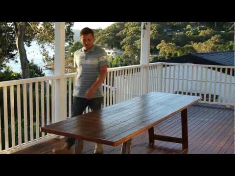 how to treat outdoor wooden furniture