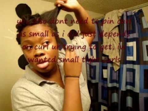 Pin Curl (Short) Natural Hair-