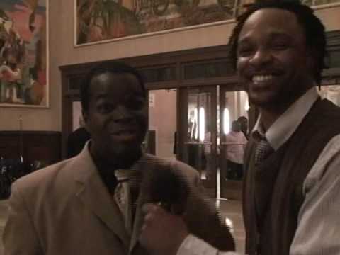 Comedians Gary Owens and A.J. Jamal