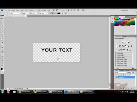 Photoshop CS4 Extended Tutorial: Transparent backgrounds