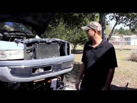 5.9L V8 Dodge Ram Water Pump Removal and Install air chisel method