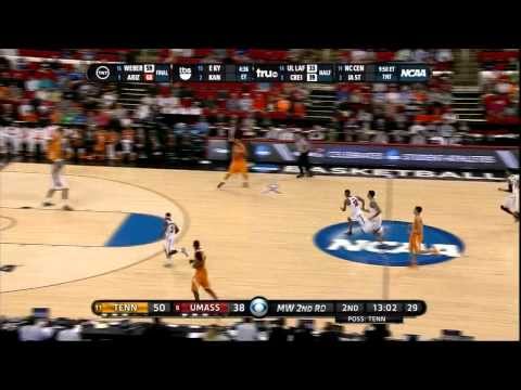 Tennessee Basketball Highlights NCAA Tournament vs. UMass (3/21/14)