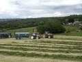 John Deere 8520 and Newholland ts110a harvesting silage in nenagh tipperary