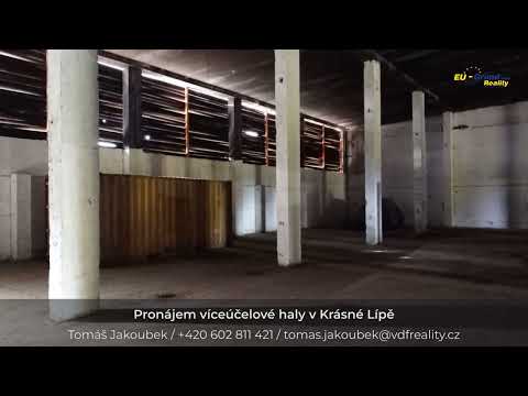 Video Pronájem víceúčelové haly, 3 100 m2 - Krásná Lípa