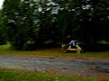 Racing mower wheelie