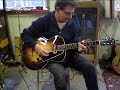 Daniel Slaman playing the New Vintage ES-150 model; 1 hour old !