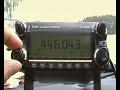 Nothing exciting, was out and about listening on the radio and could hear the gateway on the mountain 123km and a few aeroplanes from MUC. Antenna was a dual-band Nagoya Magnet. It's a waste to use this radio for pmr, freenet and aeroplane listening. Just was making a test here, and nothing too serious,, receive is real nice, although the 4500 page manual needs to be read more.