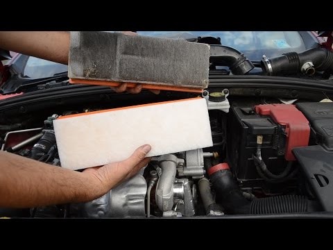 How to change air filter Peugeot – Citroen 1.6 HDI