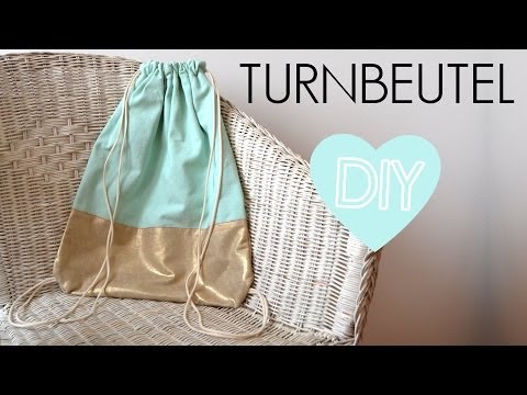 DIY Turnbeutel nähen - Rucksack einfach selber machen Anleitung für Anfänger