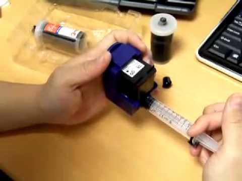 how to fill hp 61 ink cartridge
