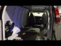 2010 chevy express van outfitted with emergency lights, sirens and seating/storage system. installed in vehicle are able 2 led by the inch in the front and rear, fed sig 650003 siren system, truckvault custom cabinet system and custom carpeted paneling.
