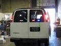 2010 chevy express van outfitted with emergency lights, sirens and seating/storage system. installed in vehicle are able 2 led by the inch in the front and rear, fed sig 650003 siren system, truckvault custom cabinet system and custom carpeted paneling.