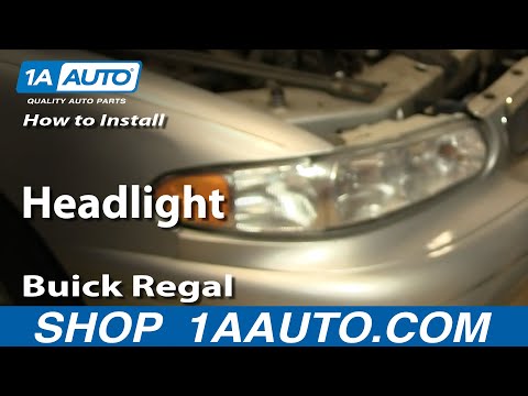 How To Install Replace Headlight Buick Regal Century 97-05 1AAuto.com