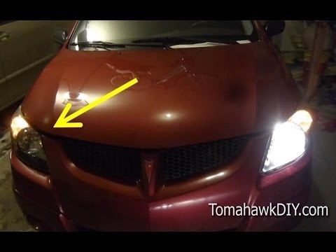 How to Replace Head Light in a Car, Van, or Truck (example: Pontiac Vibe)