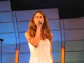 Alessandra Cora singing a bred new song called 