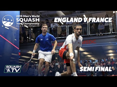 Squash: England v France - WSF Men's World Team Champs 2019 - SF Highlights